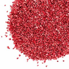 Скляна крихта забарвлений металік глянець колір "червона" для декору смоли, фракція 1-3 мм, 20 г