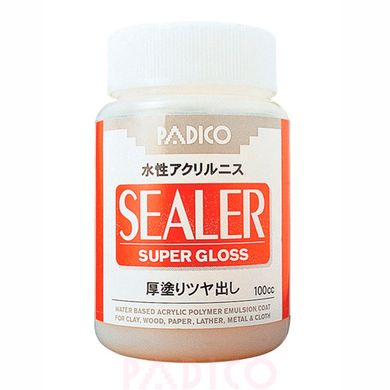 Лак універсальний суперміцна фініш глянець Padico Sealer (Японія) (пробник 10мл), акриловий, на водній основі