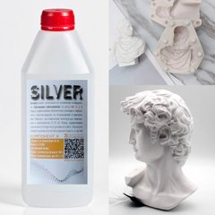 Силікон Silver 10 Сільвер. Уп. 500 г, для форм дуже рідкий, м'який. Для гіпсу, воску, глини ін