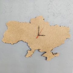 Арт борд карта Украины, основа для часов в виде карты Украины. Размер на выбор: 50х33 см