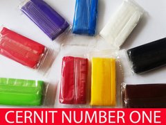 Демо версія полімерної глини Церніт Cernit (Бельгія) 10шт х30 г (10 різних кольорів)
