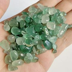 Камінь натуральний. Кварц, світло-зелений, заокруглений, фракція 6-12 мм. Уп. 50 г