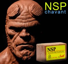 NSP Chavant (США) medium 906 г скульптурный пластилин безсульфидный, нейтральный к силиконам