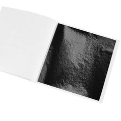 Поталь листовая, "Черный баклажан" размер 9х9 см, 25 листов