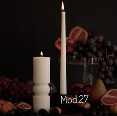 Молд великий для класичної святкової свічки. Акрил розмір ок.36 см висота, 1 шт. Мод.27