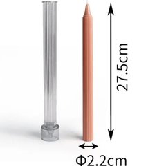 Молд високий для класичної столової/святкової свічки. Акрил, розмір 27,5 см висота, 1 шт. Мод. 37