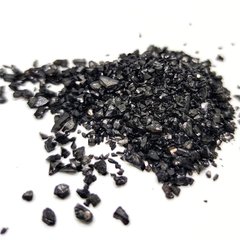 Скляна крихта колір "Чорний агат" 3-6 мм, середня фракція, мікс. Уп. 100 г