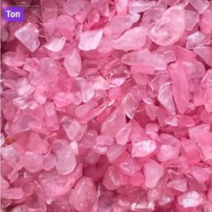 Рожевий кварц, різних відтінків рожевого, середня фракція, 3-5 мм, 20 г камінь натуральний