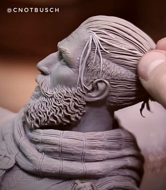 Cosclay Sculpt еластична полімерна глина. Колір "Сірий". Уп. 453 г. Для ліплення скульптури, мініатюр, ляльок