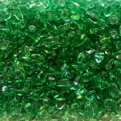 Камінь натуральний. Гірський кришталь, забарвлений, колір "Зелений нефритовий", крихта, фракція 4-8 мм Уп. 20 г