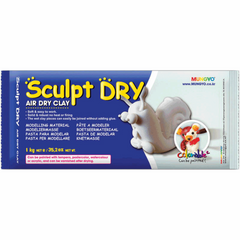 Масса ''Sculpt Dry'' MUNGYO для моделирования белая самозастывающая 1кг