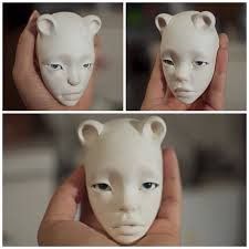 Пластика Padico La Doll ЛаДолл Прем'єр (Японія) самозастигаюча, біла. 300 г