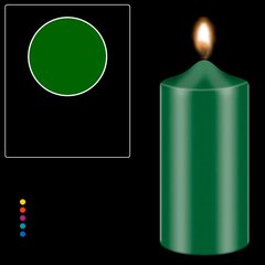 Барвник Bekro (Німеччина) висококонцентрований для свічок (воску та парафіну). Колір зелений, 5 г.