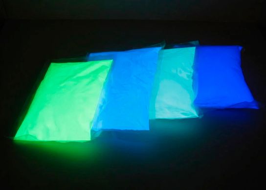Люмінофор безбарвний\бірюзове світіння. Уп. 30 г. Пігмент, що світиться в темряві.
