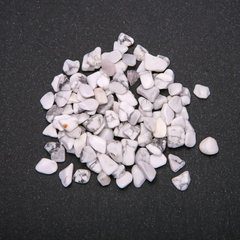 Натуральний камінь. Кахолонг білий, крихта, фракція +-7 мм. Уп.20 г.