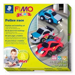 Подарочный набор Фимо Fimo Kids "Гоночные автомобили", 4 шт. Глина, стек, инструкции
