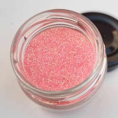 Гліттер "Рожевий зефір" хамелеон 238, дрібний розмір частинок, для декору смоли в техніці ResinArt. Упаковка 25мл