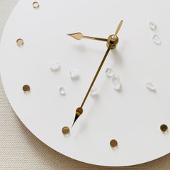 Ділення для годинника акрил дзеркальний золото, круглі, вид на вибір: діаметр 15 мм, 12 шт.