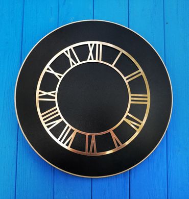 Різьблена накладка на годинник, циферблат "Римські цифри", 1 шт. На самоклеючій основі. Діаметр на вибір: 25 см
