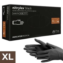Рукавички міцні нітрилові неопудрені Nitrylex, розмір XL, 4 штуки