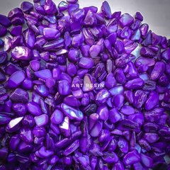 "Светлый Фиолетовый" с оттенками перламутра, фракция 2-5 мм, 50 г шлифованный камень натуральный