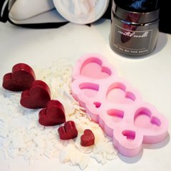 Молд "7 Сердец" для воска, мыла, шоколада, разного размера. SolarArtStudio