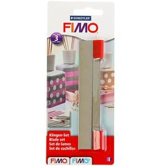 Набор ножей FIMO - комплект из 3 - х лезвий с ручкой для работы с полимерной глиной
