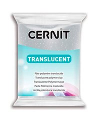 Cernit Translucent, N080 Срібло з глиттером, 56г
