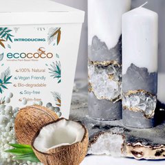 Топовий віск для свічок у формах Kerax EcoCoco, кокосовий. Велика Британія. Білий, легкий у роботі. Уп. 500 г