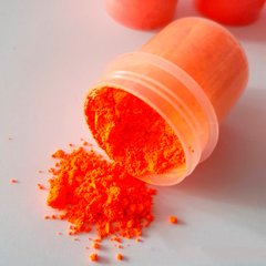 Пигмент флуоресцентный для силикона оранжевый, мелкодисперсный. Уп 7 г