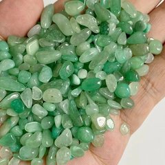 Камень натуральный. Авантюрин светло-зеленый, фракция 5-8 мм. Уп. 50 г