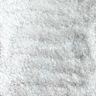Кварцовий пісок білий, чистий, для декору та творчості ‘White Sand’. Фракція 0,4-1 мм. Уп. 250 г
