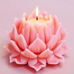 Молд для свічки «Квітка лотоса», м'який та еластичний силікон, 1 шт. Мод. 110