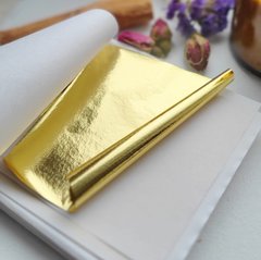 Поталь листовая, "Классическое золото" размер 8,5х9 см, 25 листов