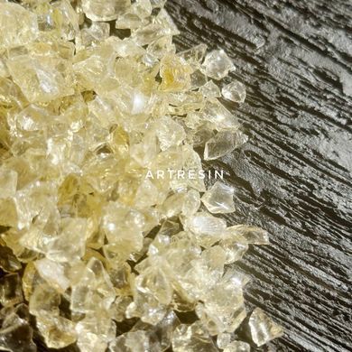 Стеклянная крошка цвет "Шампань", фракция небольшая, 3-5 мм. Уп. 500 г