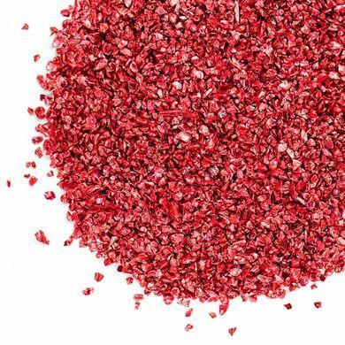 Стеклокрошка окрашенная металлик цвет &laquo;Red velvet&raquo;, красный бархат, для декора смолы, фракция 1-3 мм, 30 г