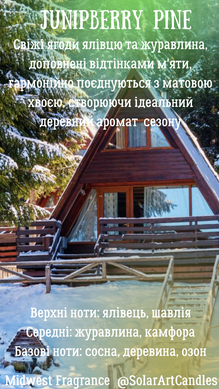 Аромамасло премиум "В зимнем лесу: хвоя, озон, клюква, можжевельник&raquo;, США, 10-100 г, "Juniperberry + Pine". MW