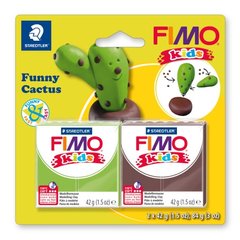 Подарунковий набір Фімо Fimo Kids "Веселі кактуси", 2 шт. глини в наборі
