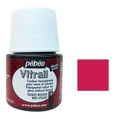Фарба вітражна Пебео Pebeo Vitrail (Франція) 45 мл, прозора, винний 19