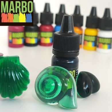 Marbo (Италия) пигмент "Зелёный" концентрат для смол и полиуретанов. Марбо, 15 мл