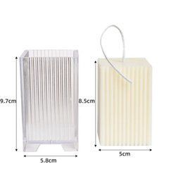 Форма для столовой свечи "Минимализм", размер: ок.8 см высота. Акрил, 1 шт.