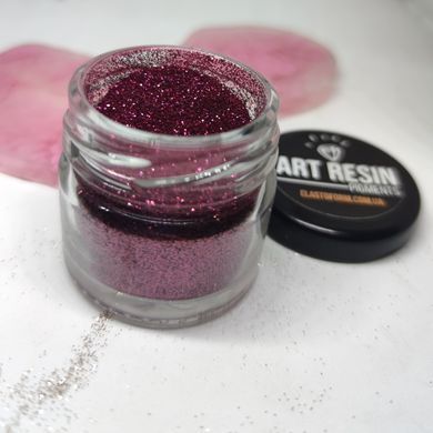 Гліттер декоративні блискітки "темний Бордо" Art Resin pigments. 25 мл