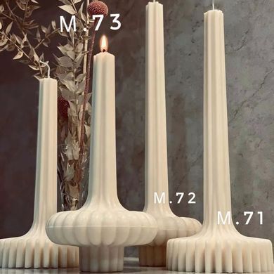 Молд акрил для высокой цилиндрической свечи &laquo;Art deco&raquo;. Ок.30 см. Мод. 72, 1 шт. Глянцевый.