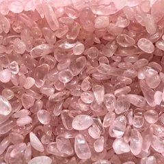 Рожевий кварц, ніжний напівпрозорий колір, фракція розмір 3-7 мм, 20 г камінь натуральний