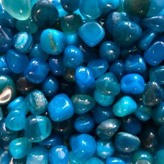 Агат блакитний, закруглений, фракція розмір 10-22 мм, 30 г камінь натуральний
