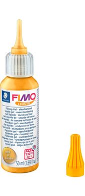 Рідка пластика для запікання Фімо Fimo гель, колір Золото, 50 мл