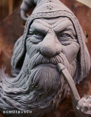 Cosclay Sculpt еластична полімерна глина. Колір 'Сірий'. Велика уп. 453 г. Для ліплення скульптури, мініатюр, ляльок