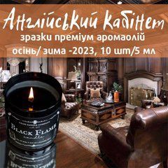 Набір зразків аромаолій "Англійський кабінет: дерево, шкіра, дим, алкогольні ноти". 10 шт х 5 г