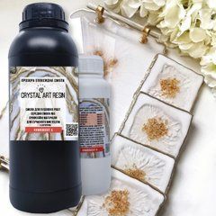 Смола епоксидна Crystal Art Resin 3. Уп. 3,2 кг, середньої в'язкості. Для картин і молдів