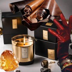 Аромамасло премиум "Роскошная кожа, лабданум и бергамот", США, 10-100 г, "Leather and Labdanum". Candle Science. 10 г